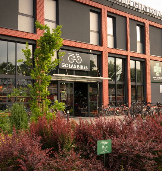 Wnętrze salonu Gołaś Bikes